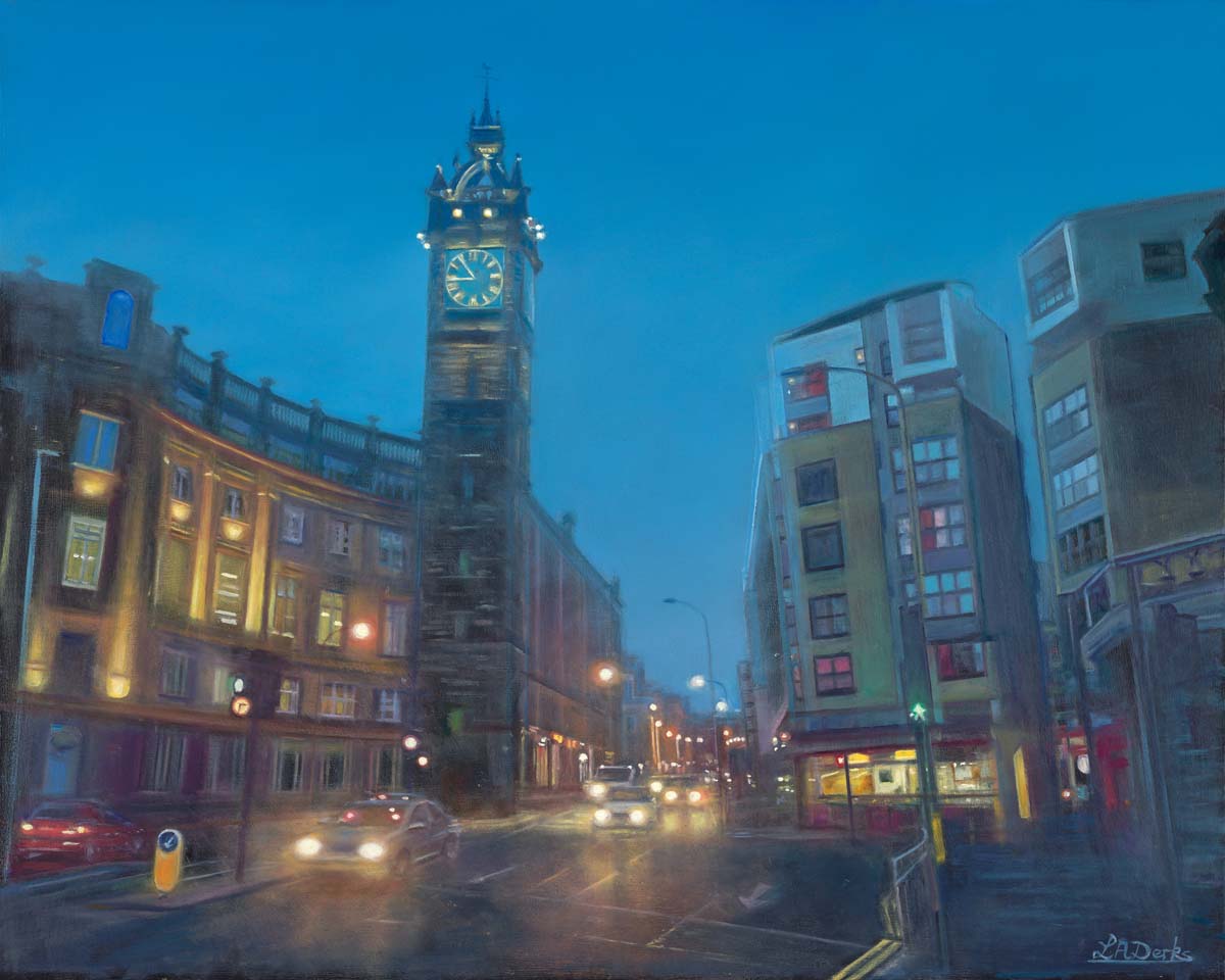 ‘Glasgow Cross at Dusk’